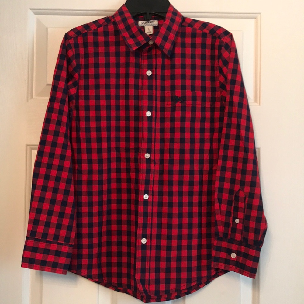 Boys Old Navy Button Down Long Sleeve Shirt